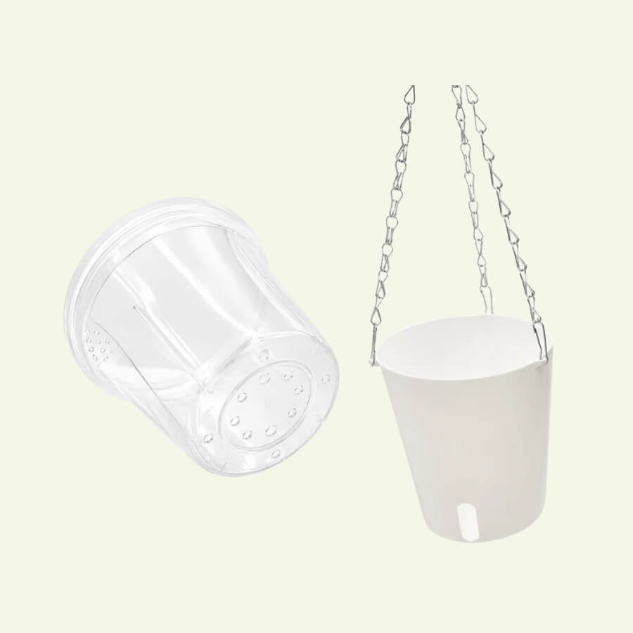 Pot suspendu avec insert intérieur 1